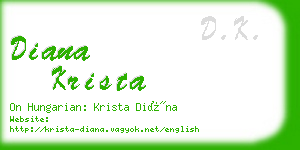 diana krista business card